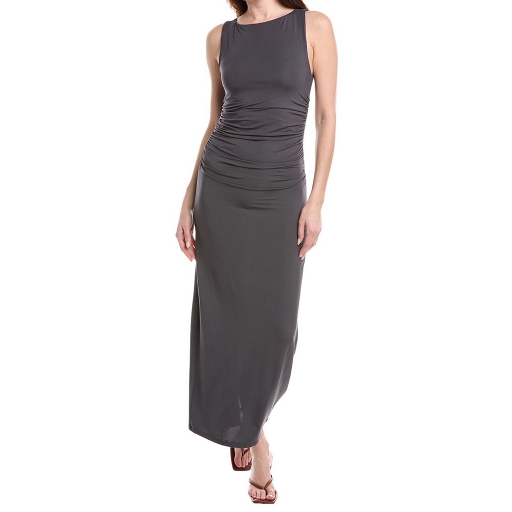 Rag & Bone Luca Ruched Maxi Dress - Gray XS